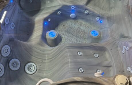 Caldera Spas hot tub with blue LED lighting